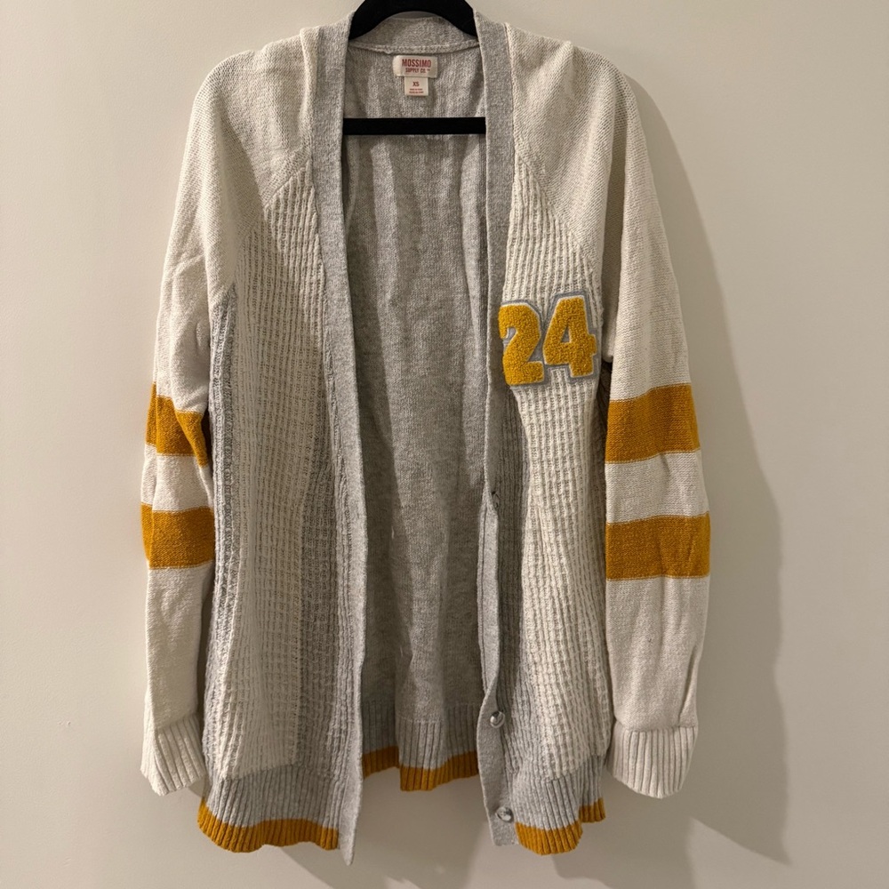 Mossimo Supply Co. Gray and Gold Cardigan